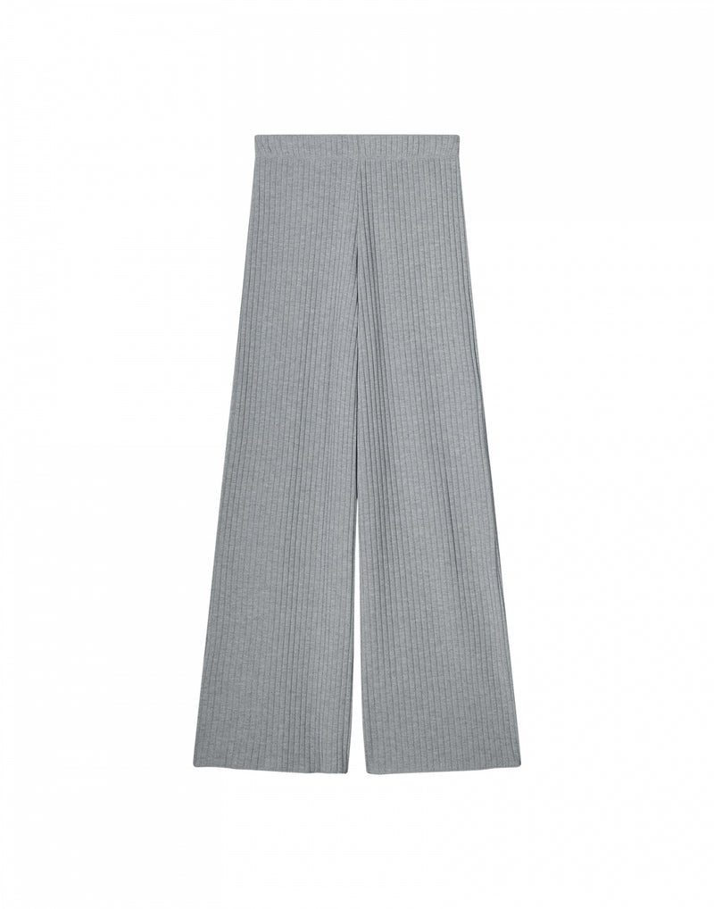 Anzu rib pants - Grey melange