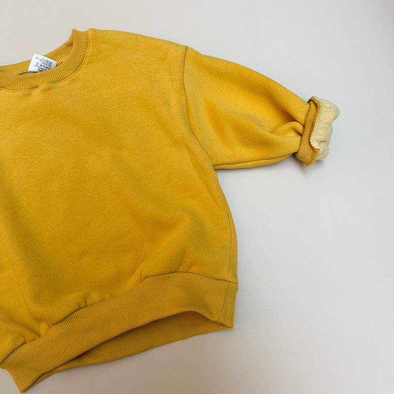 Chunky fleeced sweatshirt - Yellow