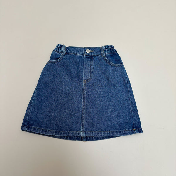 Straight denim skirt - Blue