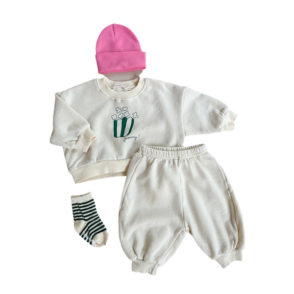 Bebe popcorn sweatshirt - Cream