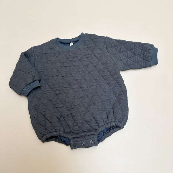 Quilted onesie - Charcoal