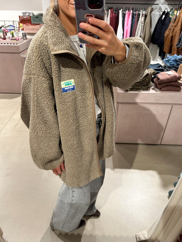 Hoktown oversized jacket - Muscade melange