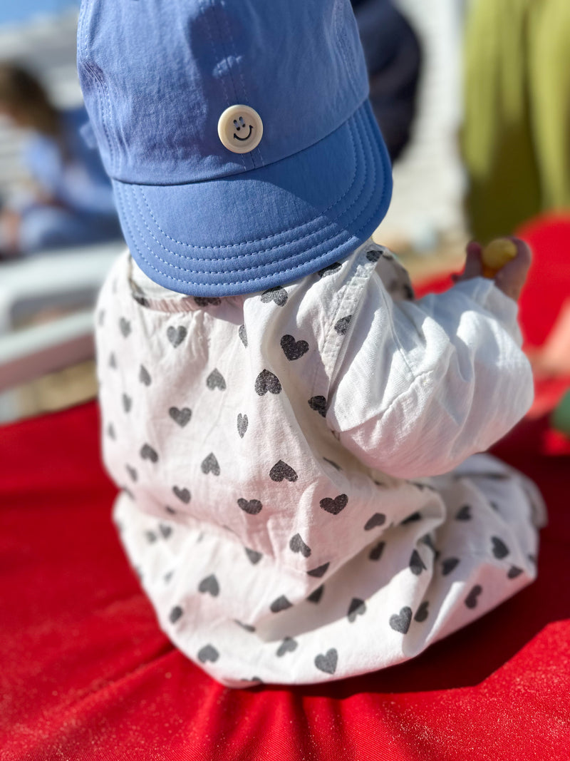 Summer heart onesie - Cream
