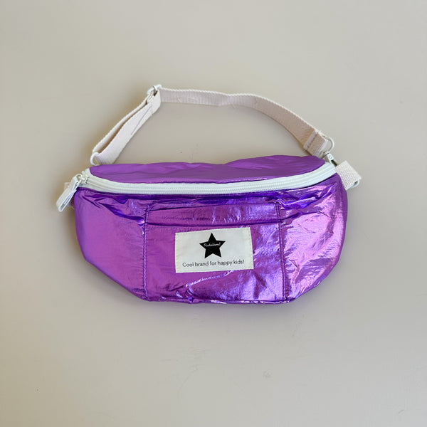 Metallic fanny (bike) bag - Purple