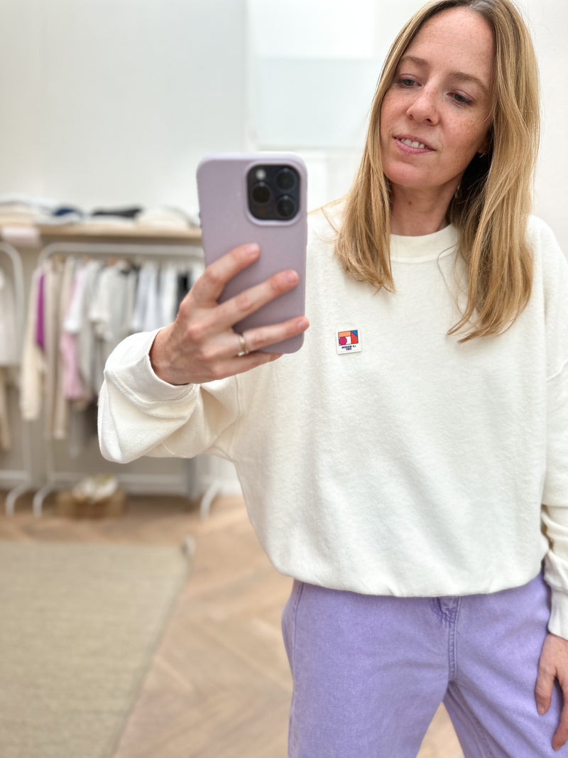 Rullow soft sweatshirt - Ecru