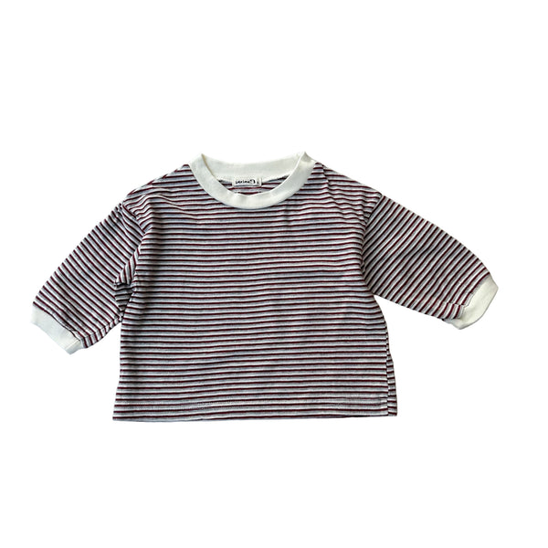 Bebe stripe tee - Wine