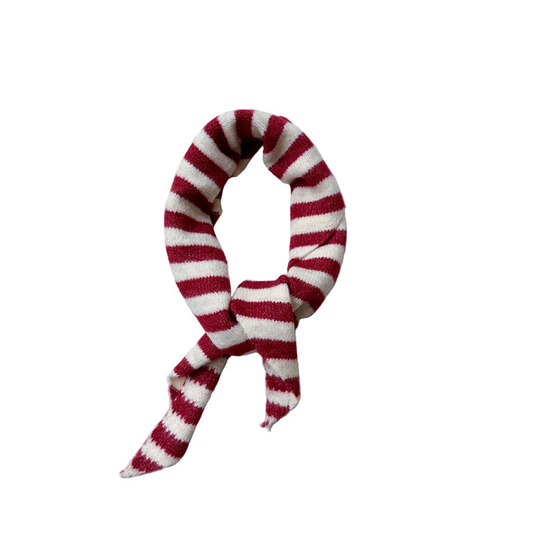Soft stripe scarf - Wine