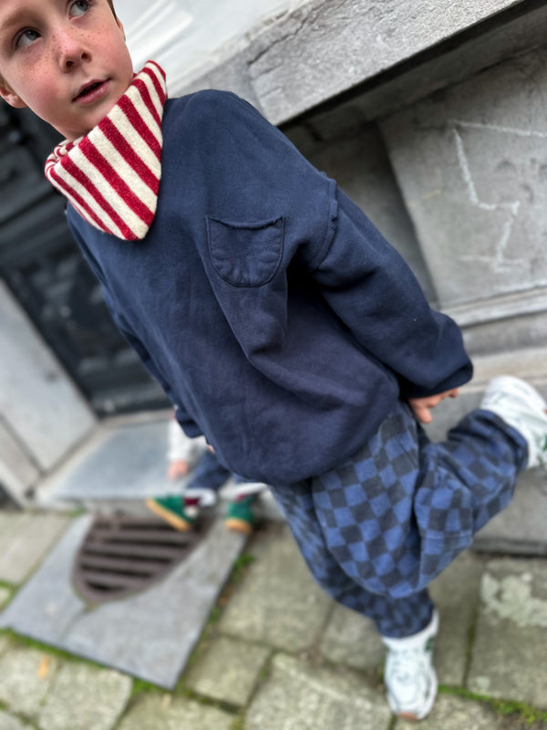 Max checkered jeans - Blue