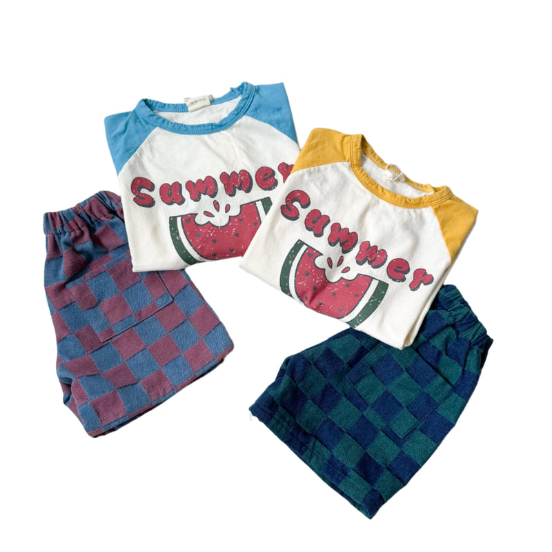 Watermelon tee - Ocean blue