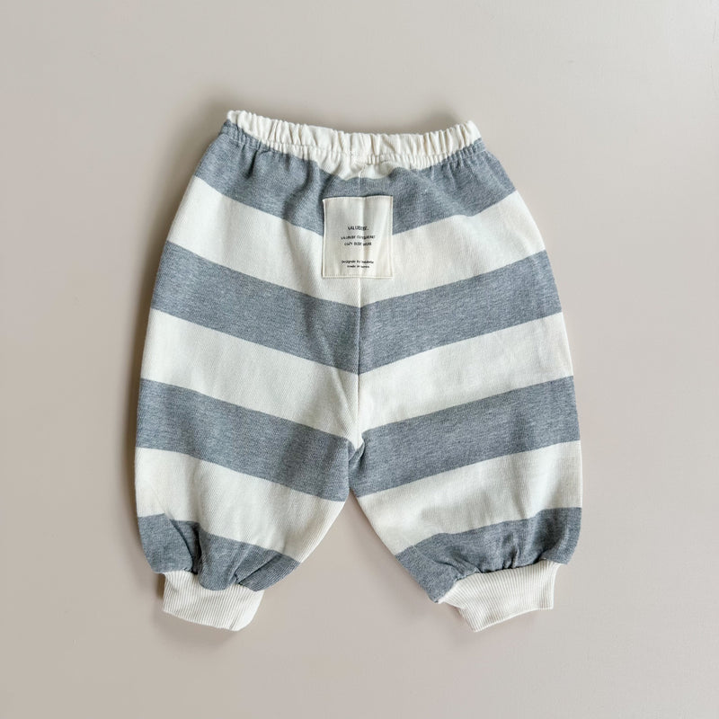 Bebe striped joggers - Grey melange