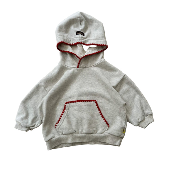 Bebe stitch hoodie - Oatmeal