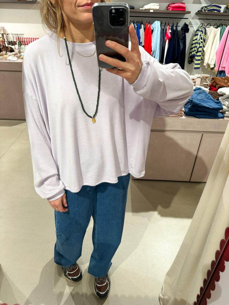 Oversized flowy tee - Lilac