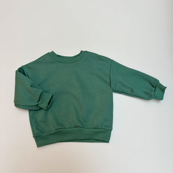 Basic fleeced sweater - Green