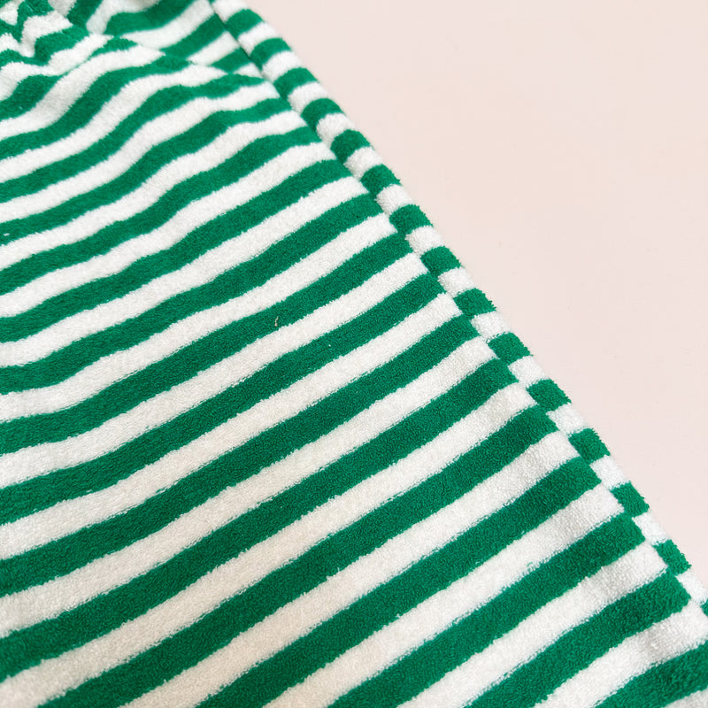 Striped terry joggers - Green