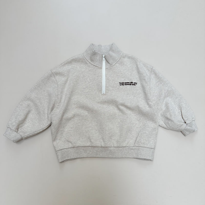 Zip up sweatshirt - Oatmeal