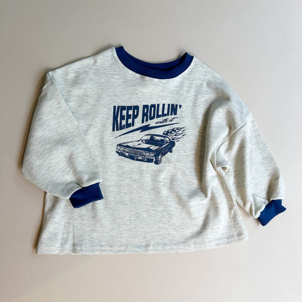 Cadillac sweatshirt - White melange