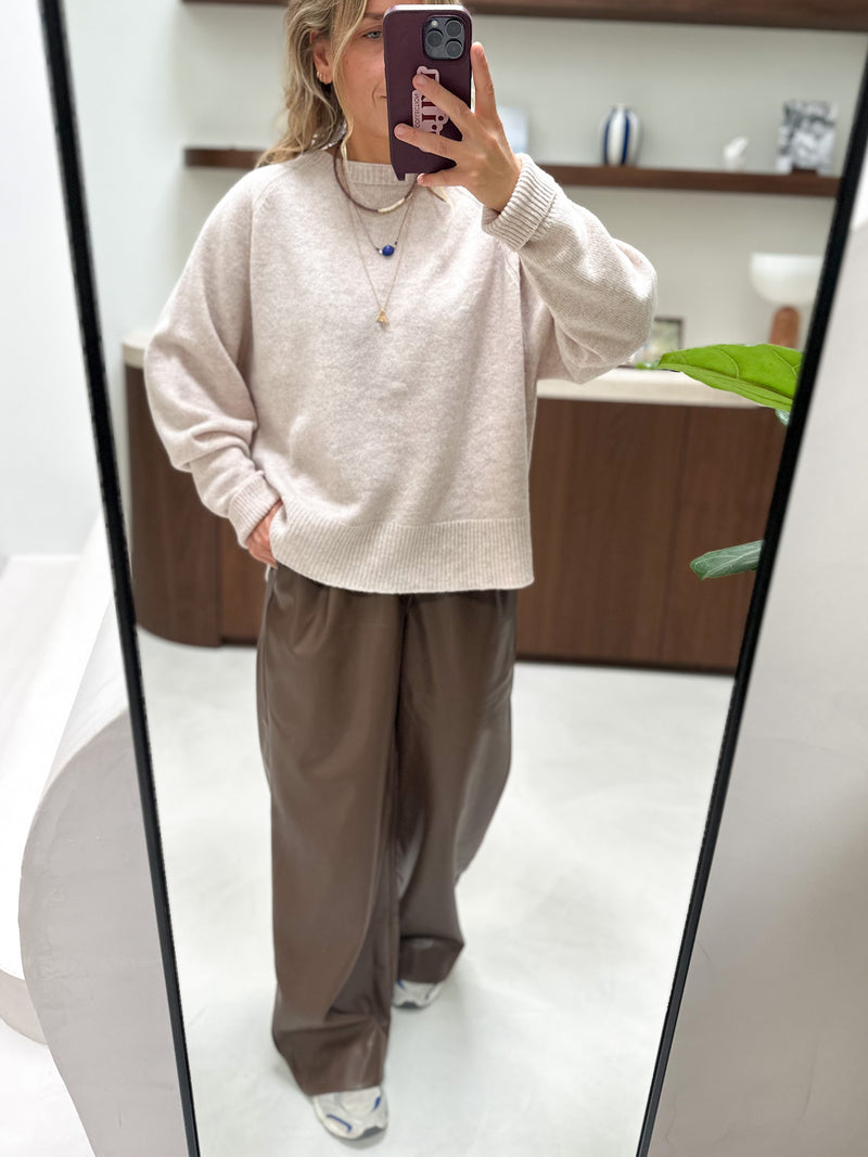 Sola wool mix jumper - Dune