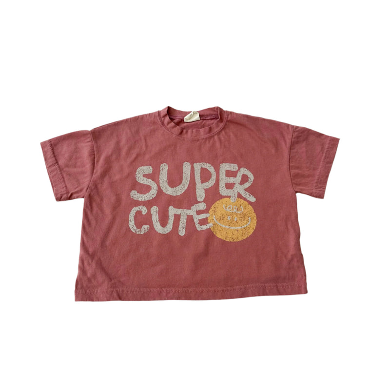 Cute boxy tee - Terracotta