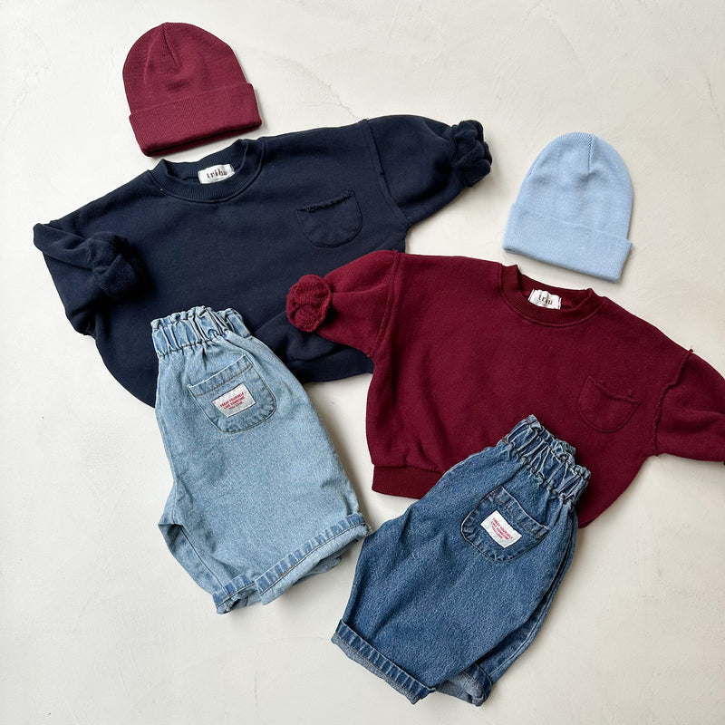 Lou pocket sweatshirt - Wine