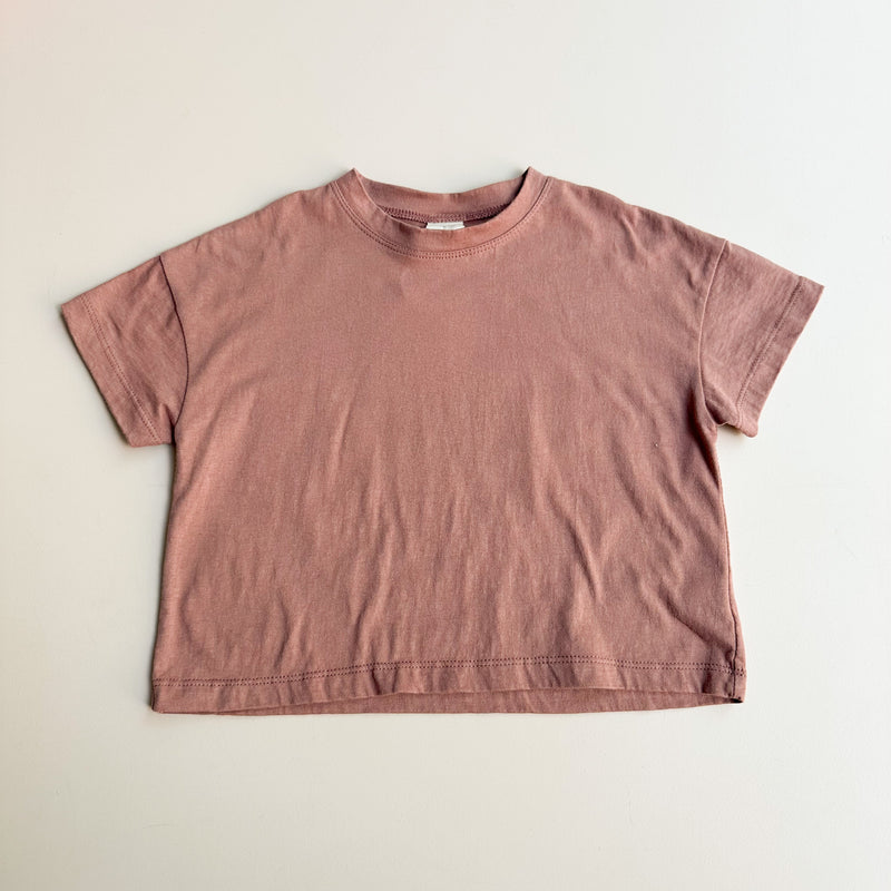 Oversized boxy tee - Terracotta brick