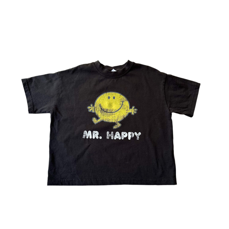 Mr. happy tee - Charcoal