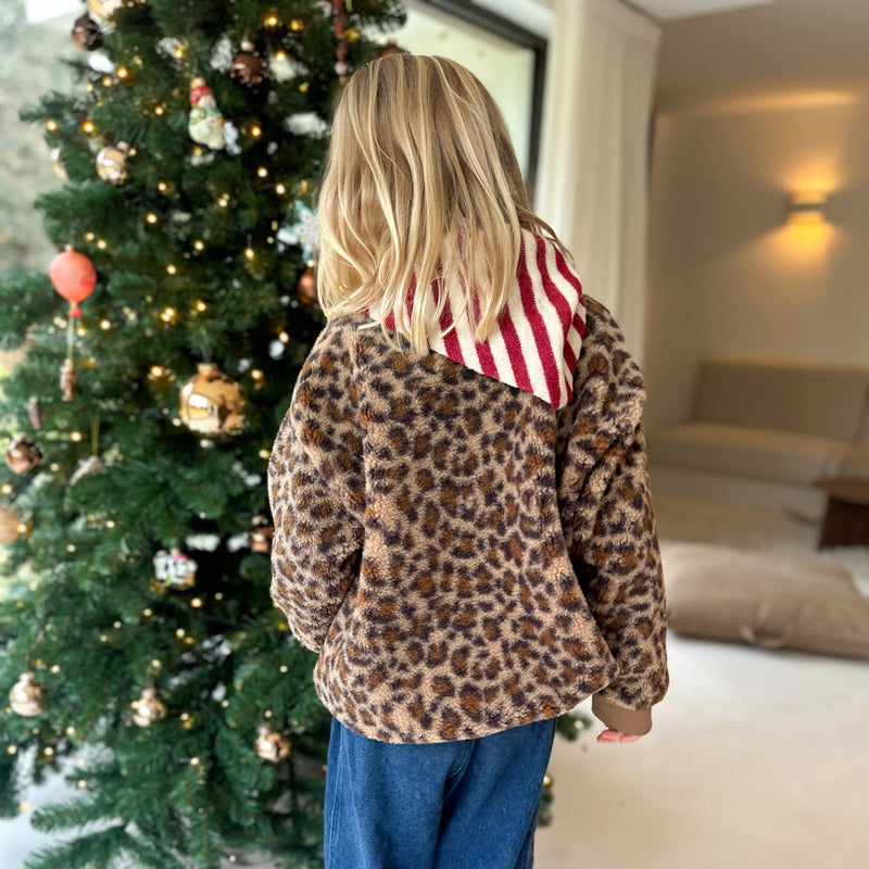 Soft leo teddy sweatshirt - Beige