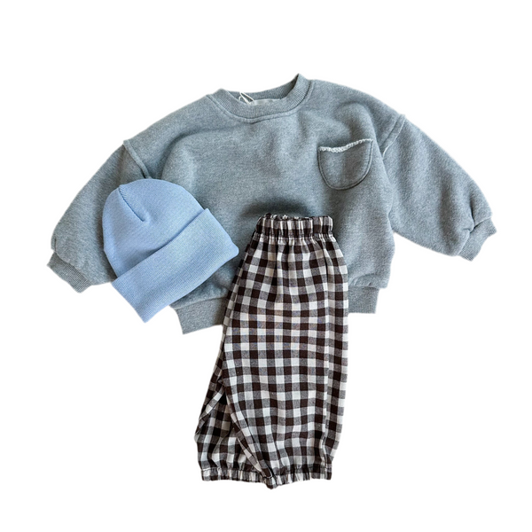 Bebe check pants - Brown