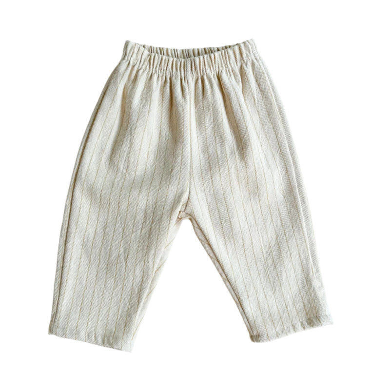 Striped chino pants - Cream/yellow