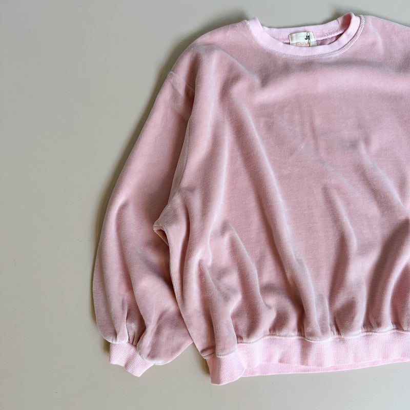 Velours raglan sweatshirt - Pink