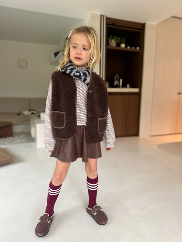 Soft teddy vest - Brown