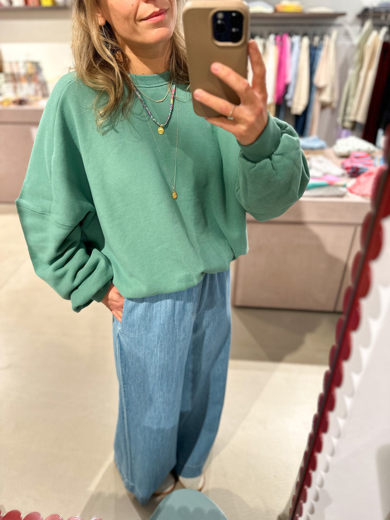 Soft oversized sweater - Green