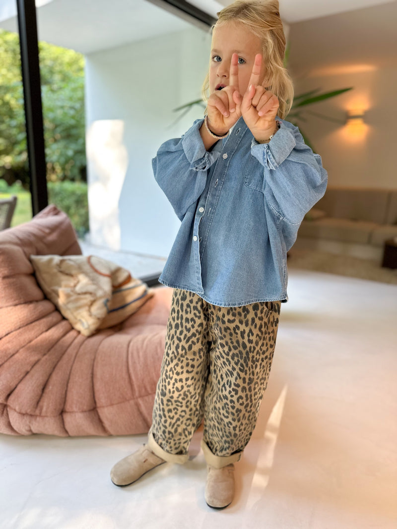 Rafa baggy jeans - Leopard print