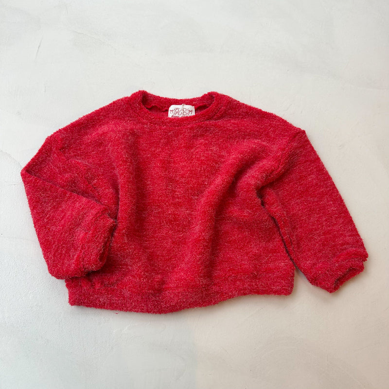 Soft plush jumper - Red