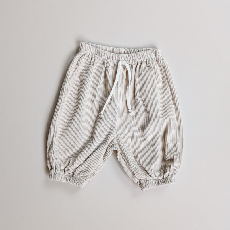 Bebe corduroy jogger pants - Cream