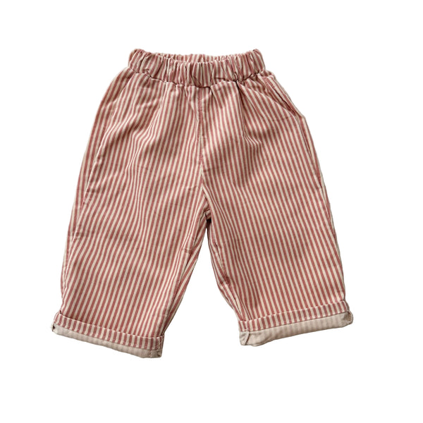 Striped corduroy pants - Pink