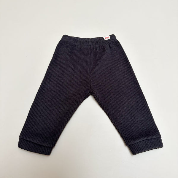 Warm rib pants - Charcoal