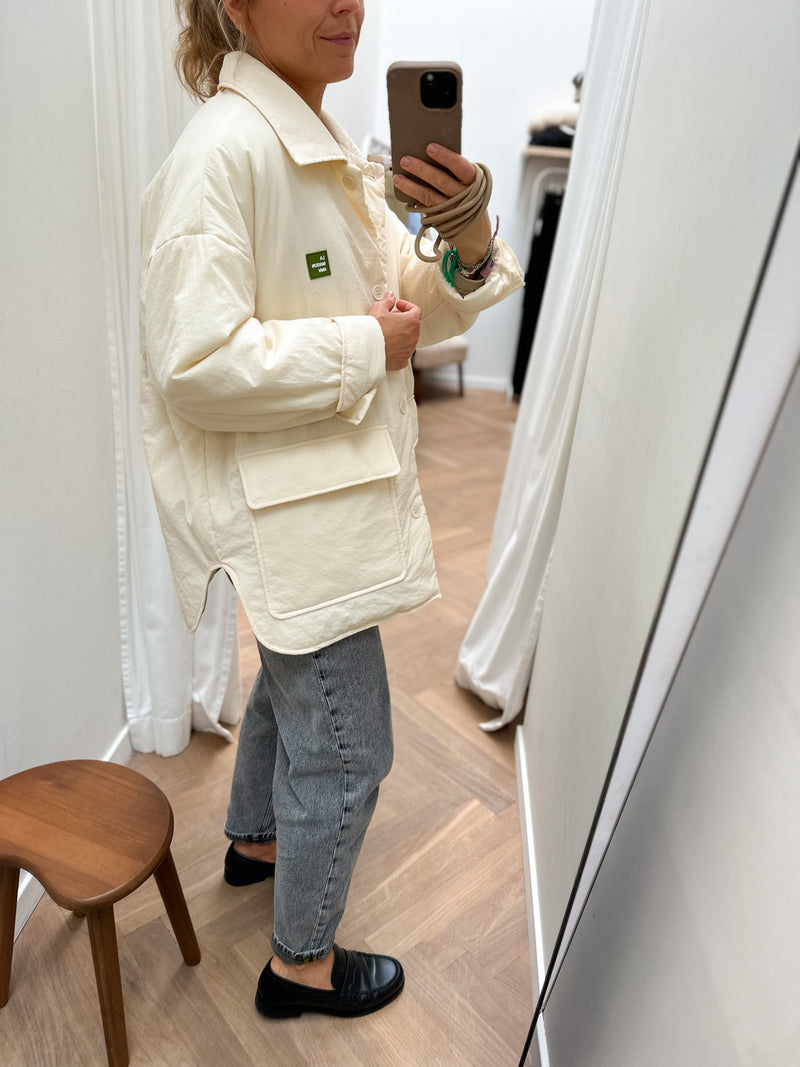 Zotcity collar jacket - Ecru