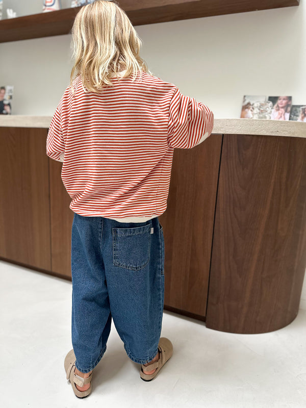 Balloon pocket pants - Blue washing