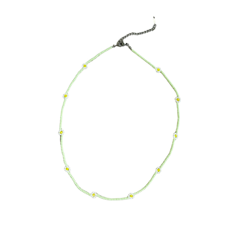 Mini flower necklace - Mint