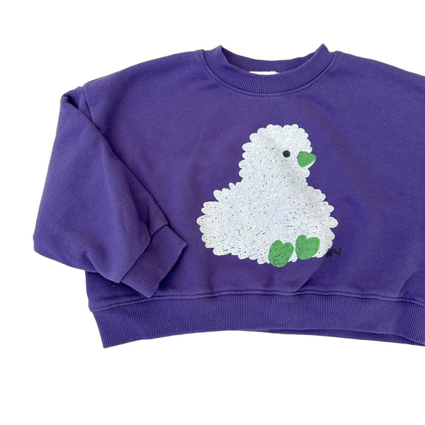 Cropped chick sweater - Purple