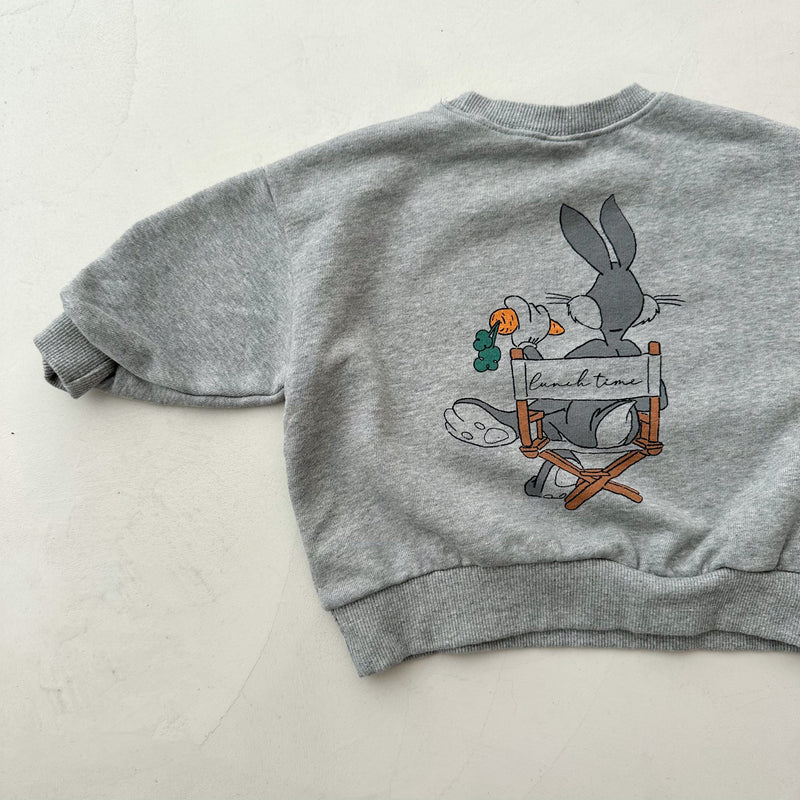 Bebe lunch time sweatshirt - Grey melange