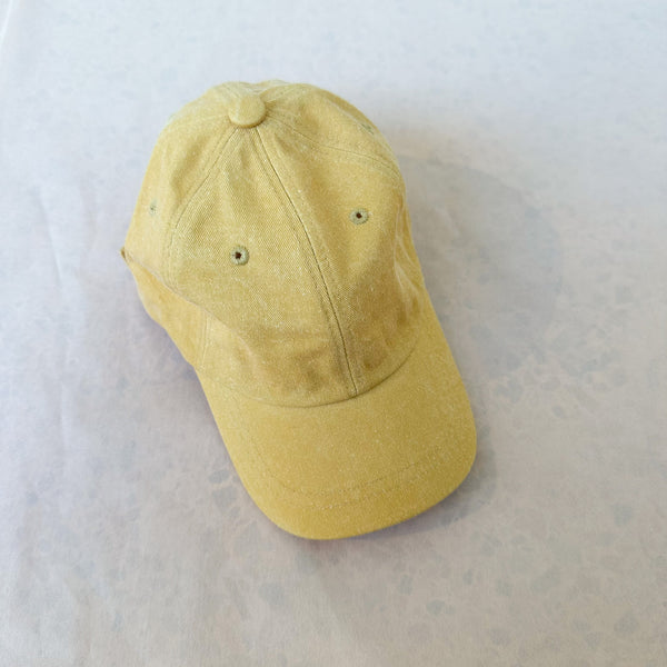 Simple washed cap - Yellow