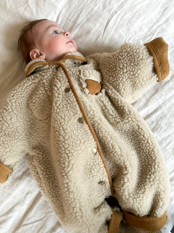 Reversible teddy overall - Beige