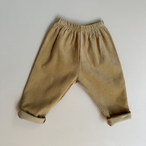 Corduroy baggy pants - Camel