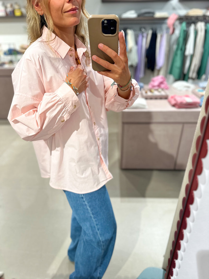 Kelly oversized shirt - Peach pink