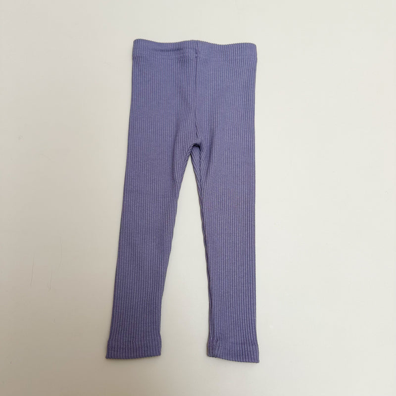 Rib leggings - Dusty purple