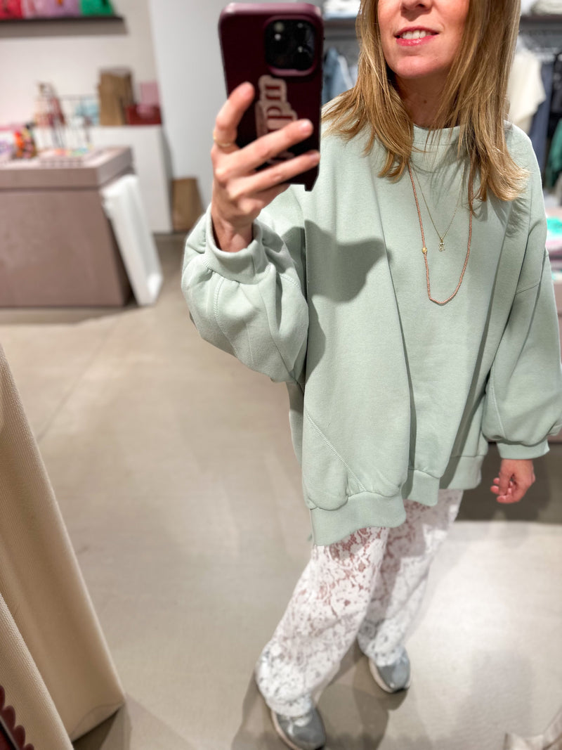 Stitch soft sweater - Sage