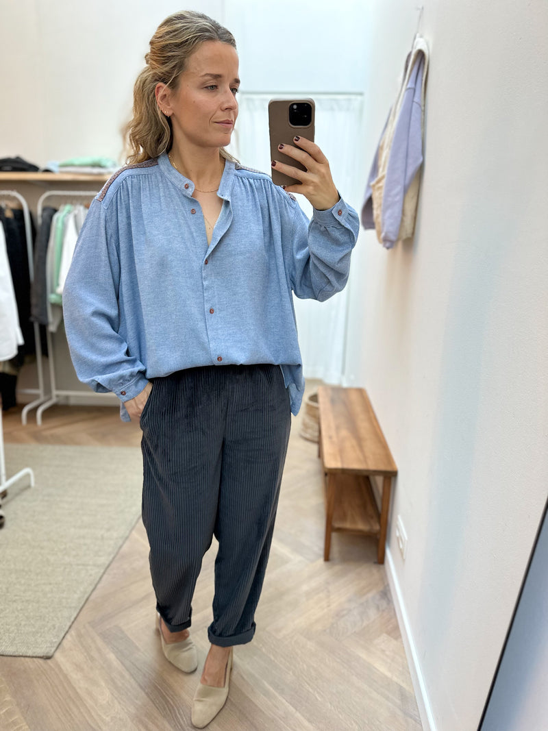 Ella mood shirt - Blue