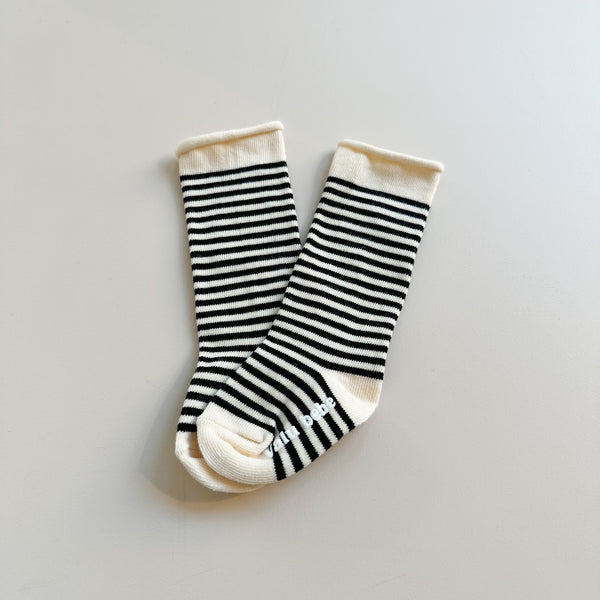 Bebe striped knee socks - Black