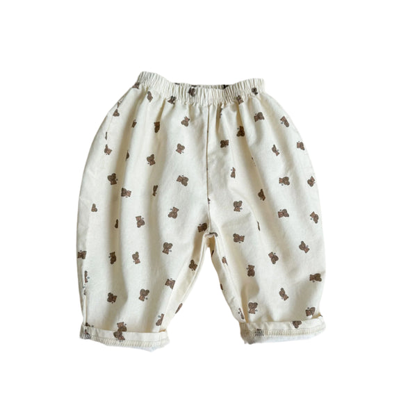 Mini bear baggy pants - Cream